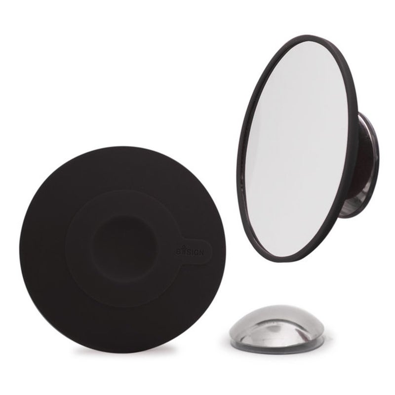 bosign Mirror Magnification by 5 Black with Suction Cup Magnetic Mount - Image 1